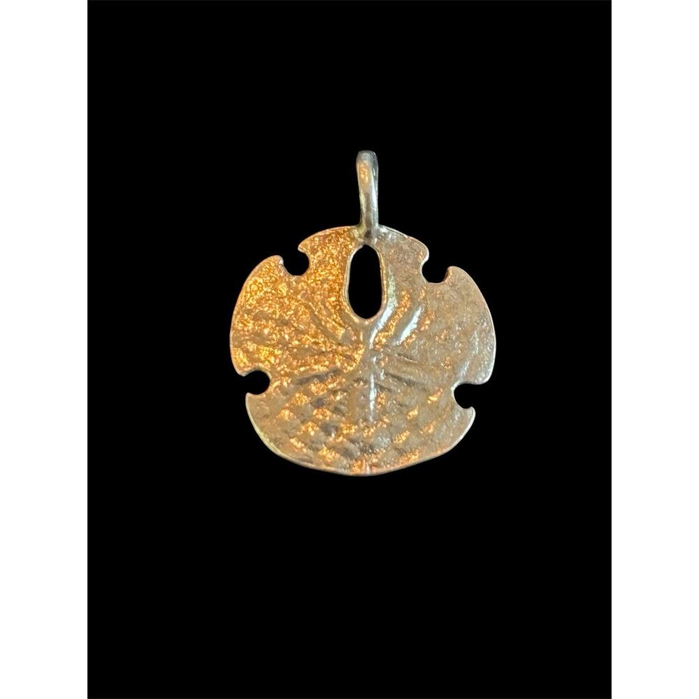 Sterling Silver Sand Dollar Seashell Charm Pendant 925